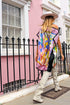 Tunique foulard en soie "Brushstroke Blocks/Painterly Pastels" d'Amanda